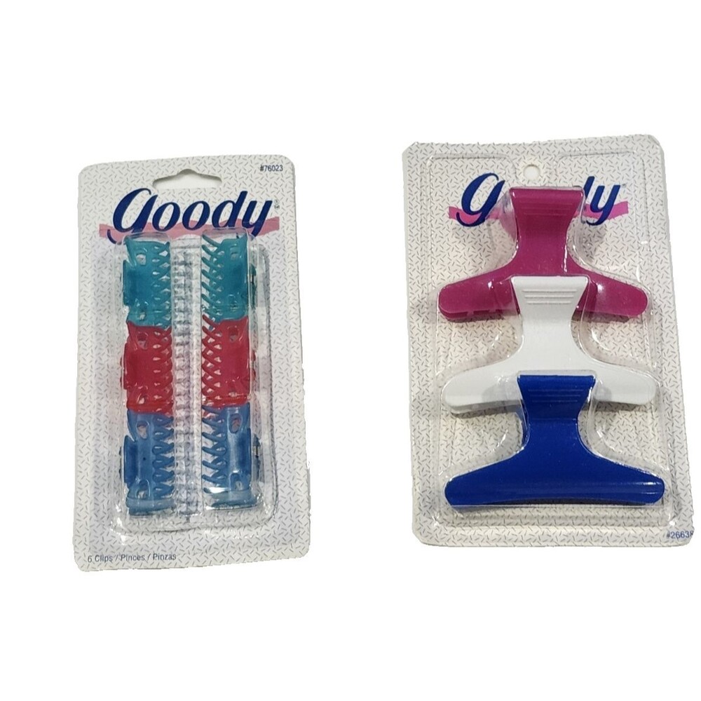 Vintage Goody Hair Mini Claw Clips & Pin-up Clips 90's NOS‎